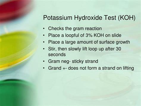 Potassium Hydroxide Test .